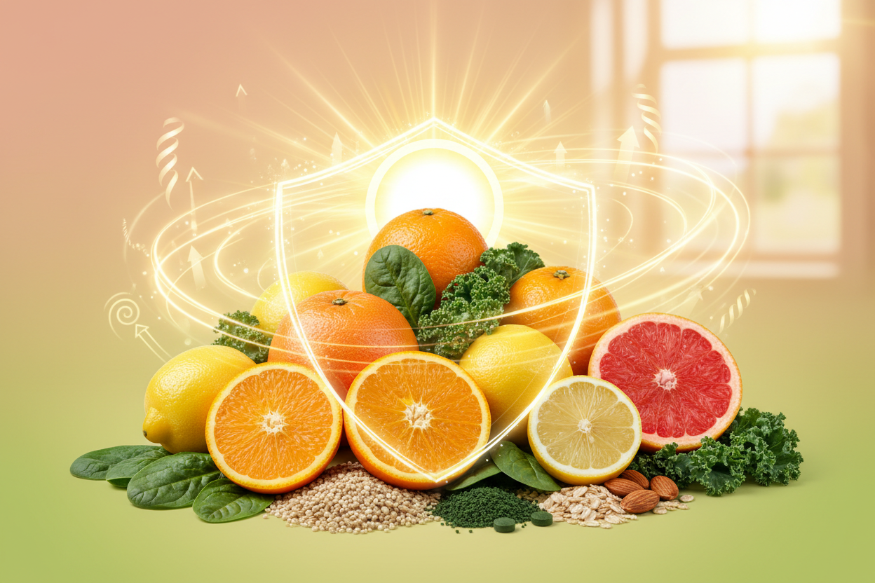 Immune Support and Vitality with Vitamin D, Vitamin C, and Vitamin B