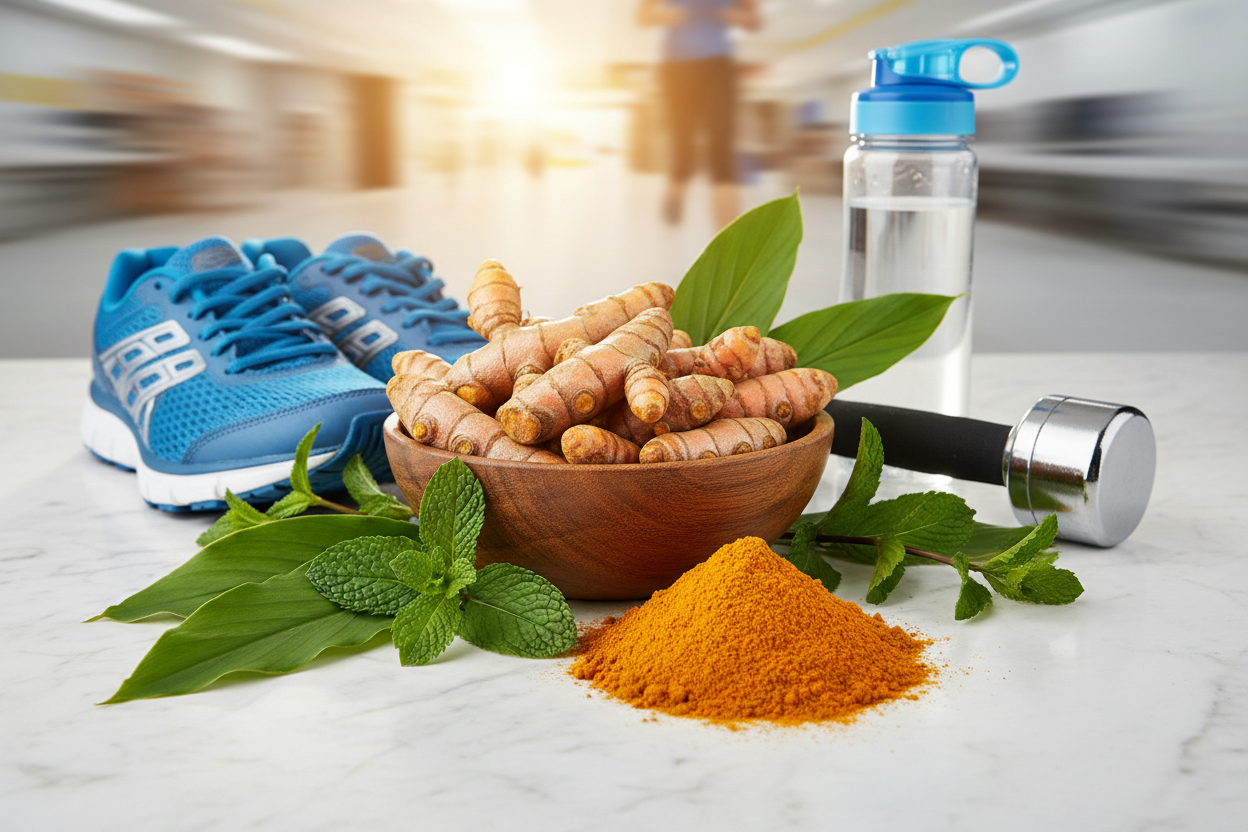 Inflammation and Performance Support with NaturesPlus Herbal Actives Turmeric, Sports Nutrition, and Endurance & Energy