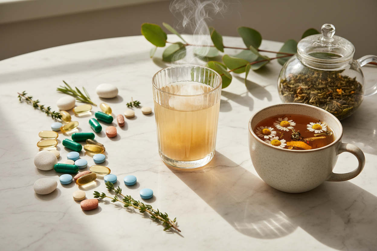 Skin, Joint, and Immune Wellness with Collagen, Minerals & Supplements, and Tea