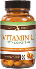 100% Natural Vitamin C from Acerola Cherry with Lavitol DHQ Dihydroquercetin Plus 250 mg Citrus Bioflavonoids - Whole-Food Vitamin C, No Synthetic Ascorbic Acid and No Additives - 250 mg, 60 Capsules
