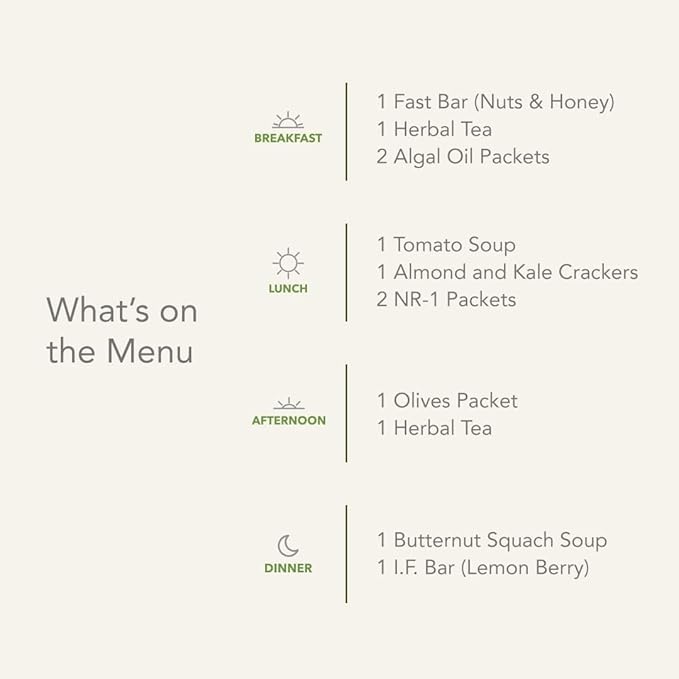 Prolon 3-Day Reset Fasting Kit | Fast with Food | Supports Healthy Aging & Weight Management | Low-Calorie, Plant-Based Meals & Snacks | Developed to Not Break Your Fast (3-Day Kit)