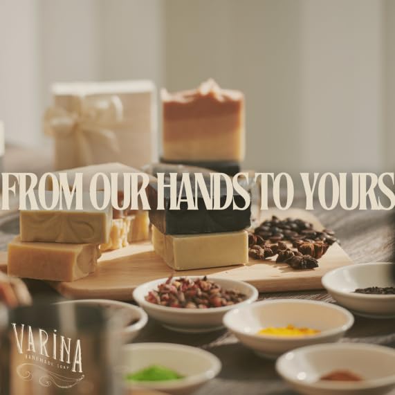 Varina Natural Carnival Variety Bar Soap - Gentle Cleansing for Sensitive Skin, Sweet and Vanilla - 5 Pack