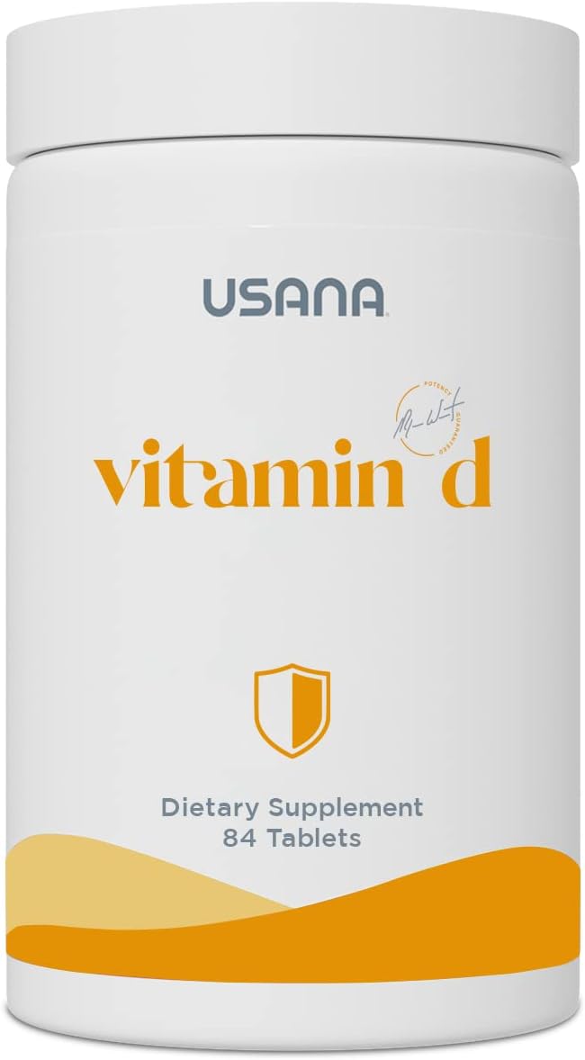USANA Vitamin D Maximum-Strength 2,000 IU Vitamin D Supplement to Support an Already Healthy Immune System* - 84 Tablets