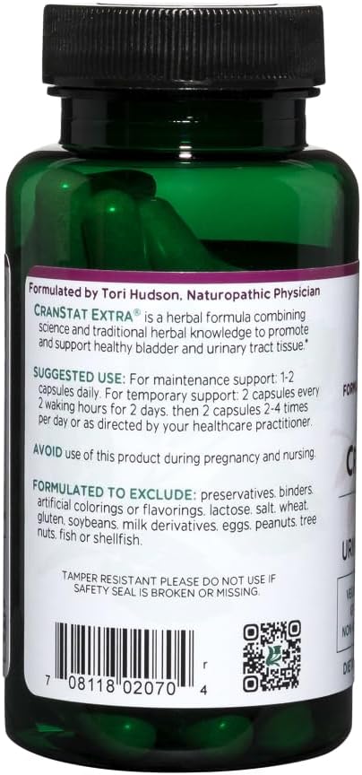 Vitanica CranStat Extra, Urinary Tract Support, Vegan, 60 Capsules