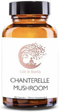 Life & Earth Chanterelle Capsules — Wild Chanterelle Herbal Powder — 700 mg — 60 Capsules — Traditional Ayurvedic Herbal Product