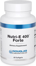 Douglas Laboratories Nutri E-400 Forte | Vitamin E Antioxidant Support for Oxygenation, Liver, and Immune Function | 60 Capsules