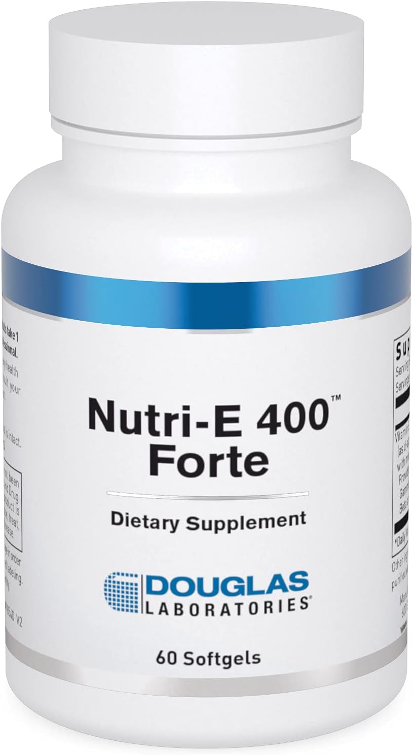 Douglas Laboratories Nutri E-400 Forte | Vitamin E Antioxidant Support for Oxygenation, Liver, and Immune Function | 60 Capsules