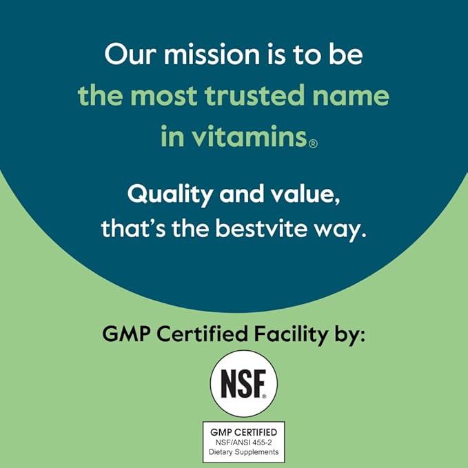 BESTVITE Vitamin B12 (Methylcobalamin) 2000mcg (240 Vegetarian Capsules) (Methyl B12) - No Stearates - Vegan - Non GMO - Gluten Free