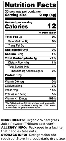 Terrasoul Superfoods Organic Wheat Grass Juice Powder, 10 Oz (2 Pack) - Grown in Utah, Made from Concentrated Juice, Superior to Wheatgrass