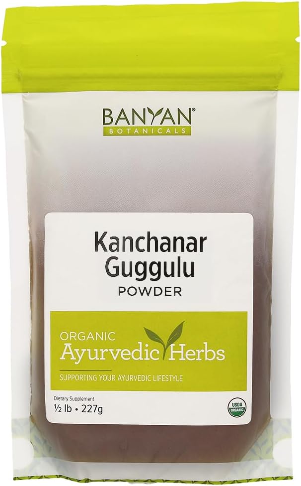 Banyan Botanicals Organic Kanchanar Guggulu Powder – Traditional Ayurvedic Guggulu Formula – Ayurvedic Herbs for Healthy Elimination of Natural Toxins* – ½ lb. – Non-GMO Sustainably Sourced Vegan