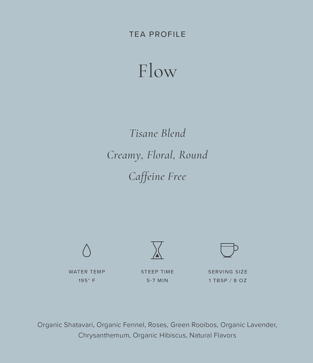 Art of Tea | Flow 2.5oz (Chrysanthemum, Shatavari, and Rose Tea) | Wellness Loose Leaf Artisan Tea