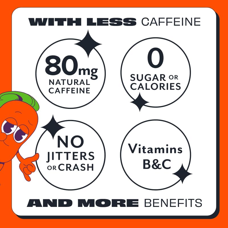 ASPIRE® Mango Lemonade, Healthy Energy Drink 80mg Natural Caffeine, Zero Sugar No Carbs Keto Friendly, 24 Pack Green Tea Sugar Free Drink Low Caffeine Zero Calorie