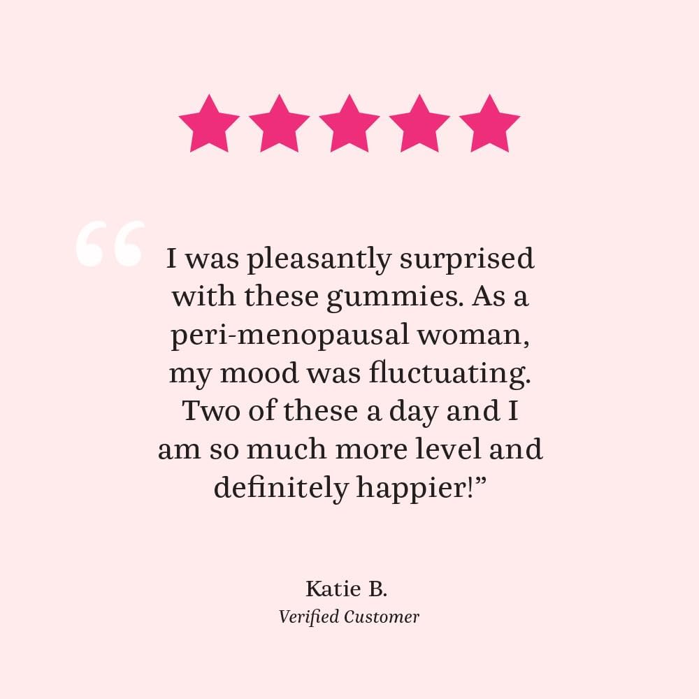 Winged Wellness Happy Her - Mood Support Gummies - Contains Saffr’ Activ Saffron Extract, 5-HTP, L-Tyrosine, Lion's Mane, Lemon Balm, and Chaste Tree - Vegan Gummy, Cherry Flavored - 3 Pack, 126 Count