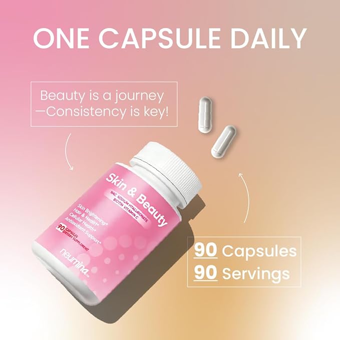 Women's Skin & Beauty Complex, Skin Brightening, Hair, Skin & Nails Health, Cellular Health, Antioxidant Support, Vegan, Non-GMO, Made in USA, 90 Servings