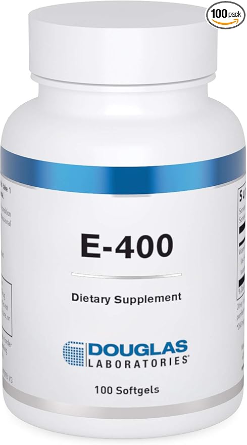 Douglas Laboratories E-400 | Vitamin E for Antioxidant Protection and Cardiovascular Support | 100 Capsules