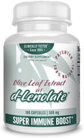 East Park Olive Leaf Extract (OLE) Super Strength d-Lenolate 500mg | 18% or More Oleuropein Immune System Booster | 180 Vegetarian Capsules (Non-GMO)