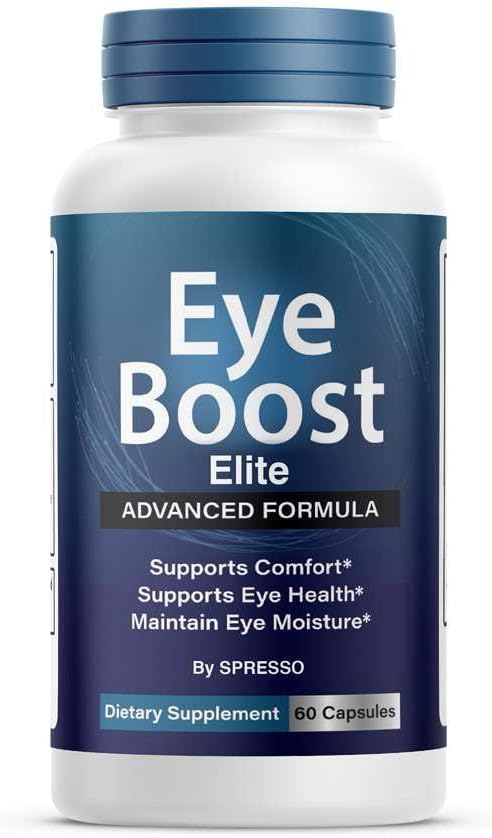(1 Pack) Eye Boost Elite Capsules, Official EyeBoost Supplement Pills with Premium Ingredients, All Natural Advanced Formula Support for Clear Vision, Optimal Health & Visual Wellness (60 Capsules)