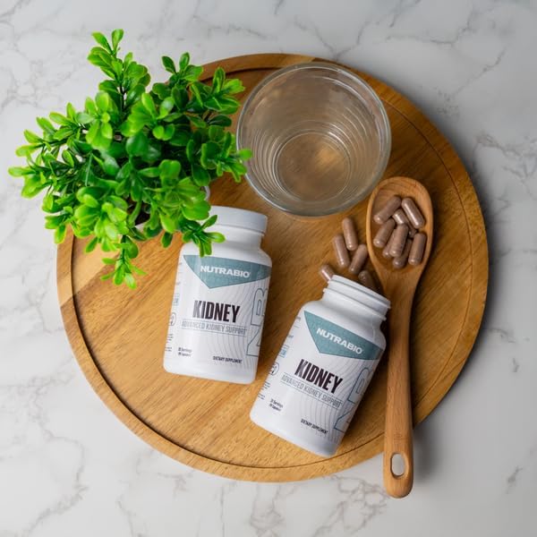 NutraBio Advanced Kidney Support Supplement- Kidney Cleanse Detox & Repair, Health Supplement- 30 Servings- 90 Capsules