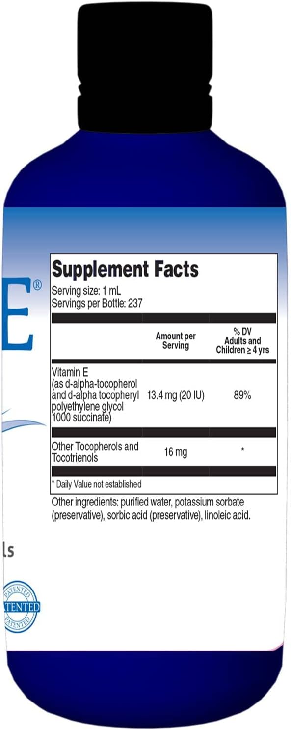 UNIQUE E A.C. Grace Company, Aqua-E Water-Soluble Vitamin E, Tocopherols & Tocotrienols, 8 fl oz (237 ml)