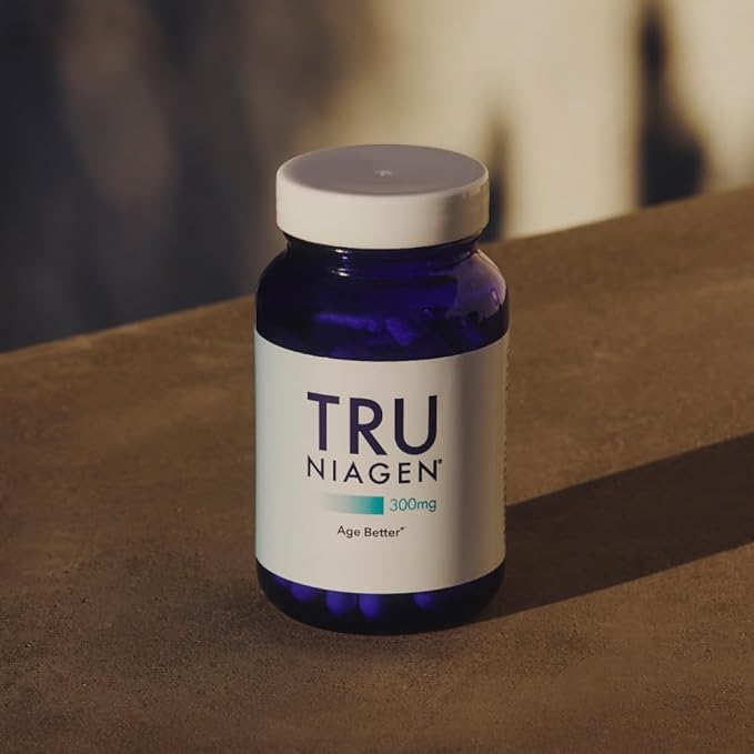 TRU NIAGEN Patented NAD Supplement for Brain Function, Anti Aging & Cell Regeneration, 300mg Niagen, 30 Servings | Supports Cellular Energy, Muscle | Nicotinamide Riboside (NR) Take 1 Daily | 3 Bottle