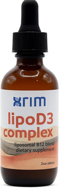 xrim LipoD3 Complex – Liposomal Vitamin D3 5000 IU + K2, Selenium & CoQ10 | High Absorption Liquid Supplement – 30 Servings (2oz)