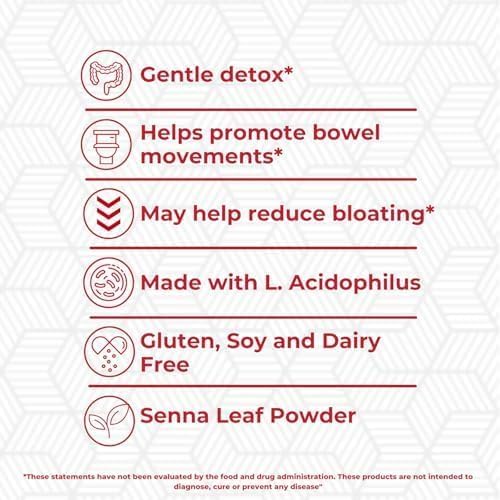 Health Plus Super Colon Cleanse 15 Day Supply of Gentle Gut Cleanse Detox, Psyllium Husk, Probiotics for Constipation Relief & Digestive Support, 60 Capsules