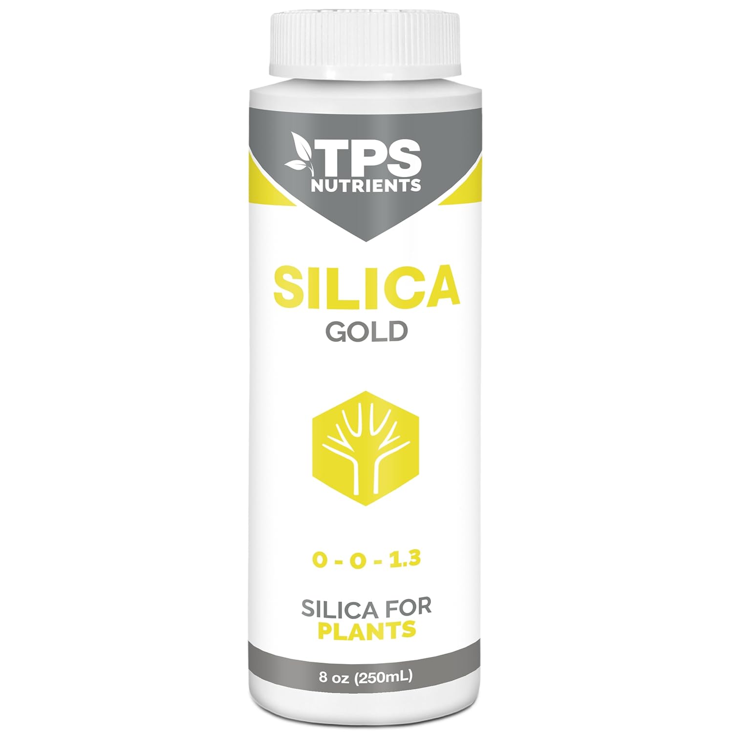 TPS NUTRIENTS Silica Gold Plant Strength Nutrient and Supplement with Bioavailable Silicon 8 oz (250mL)
