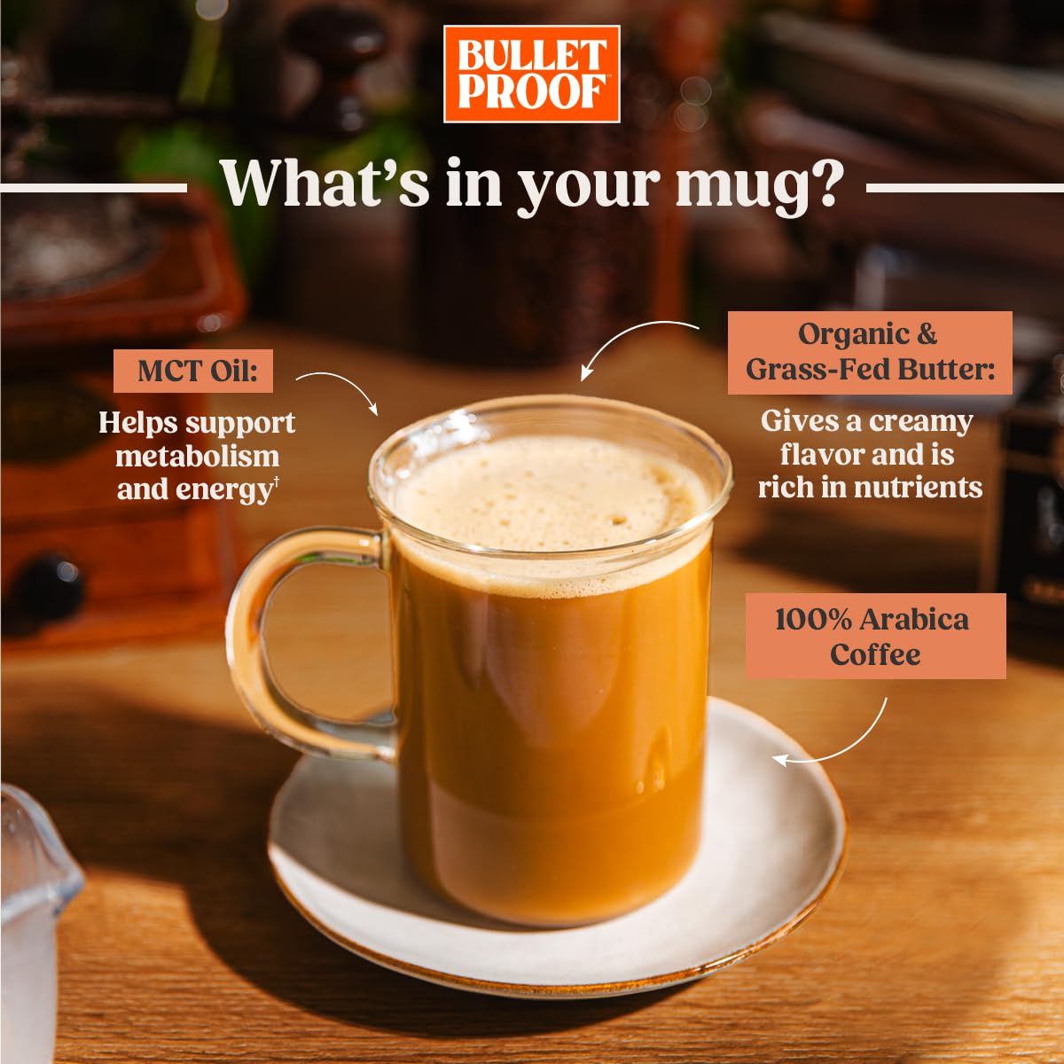 Bulletproof Coffee + Organic Grass-Fed Butter Single-Serve Pods, 10 Count, Keto Coffee, All-in-one Recipe with MCT Oil and Butter, Packaging May Vary (Pack of 2)