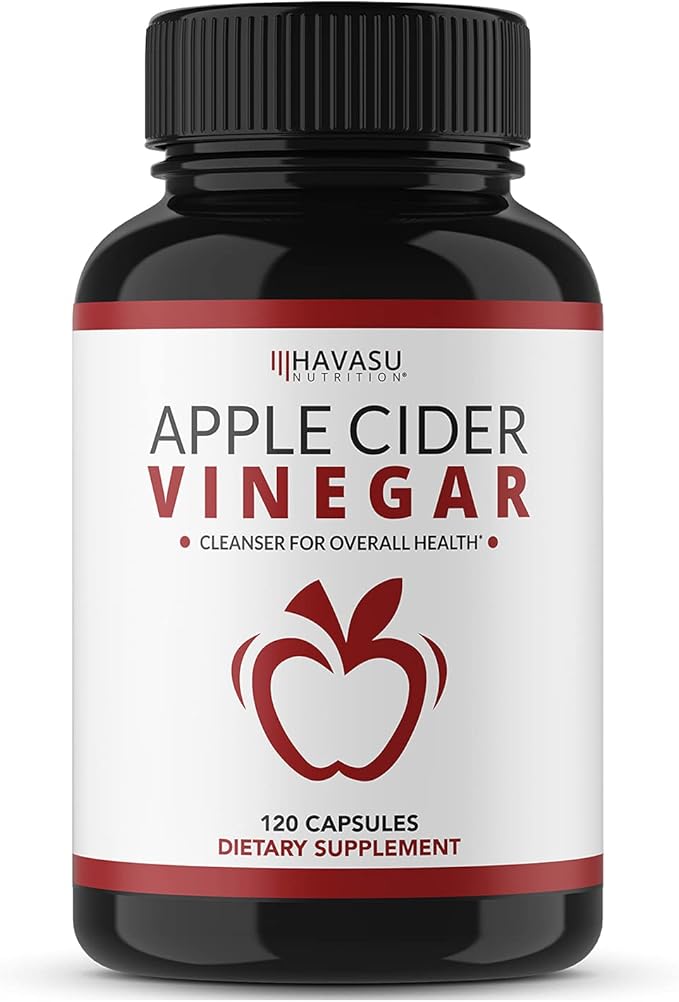 Apple Cider Vinegar Capsules with Cayenne Pepper for Digestive Health Support - 500mg ACV and 20mg Capsicum Annuum - Easy-to-Take, Unflavored Pills - 120 Count - Vegan, Non-GMO - 4 Month Supply