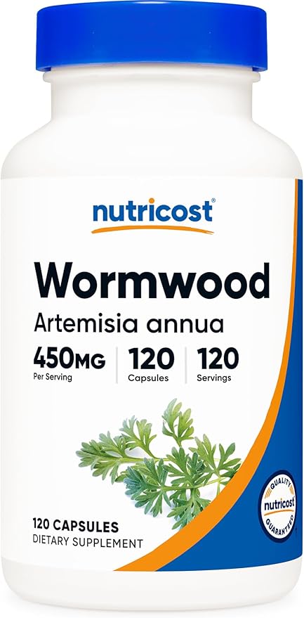 Nutricost Wormwood Capsules 450mg 120 Capsules - Vegetarian Caps, Gluten Free and Non-GMO