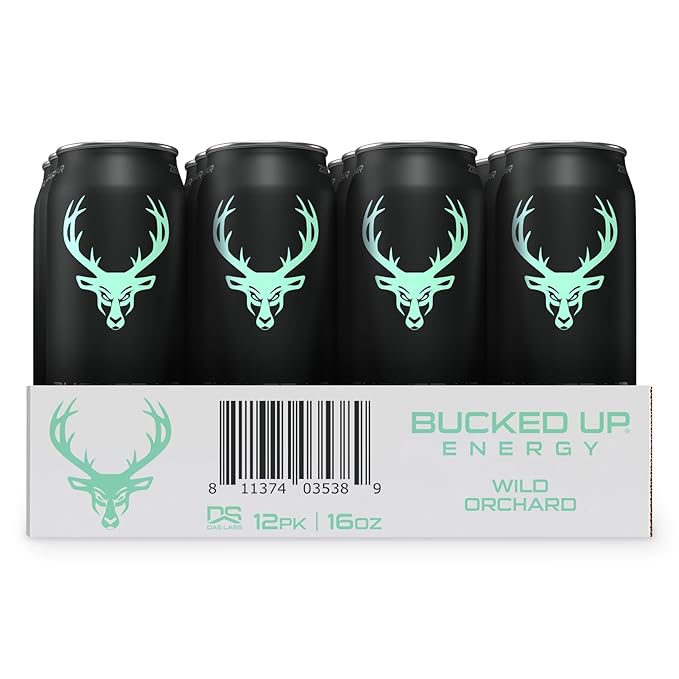 Bucked Up Energy Drink 300mg (Wild Orchard) (12 CT)