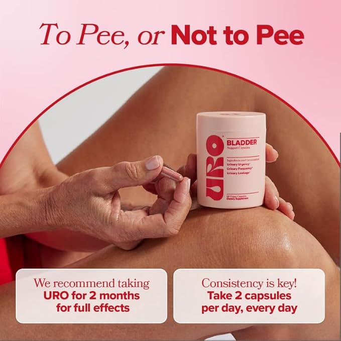 O Positiv URO Bladder Control Supplement for Urinary Urgency, Frequency, Leakage with Pumpkin Seed Extract, Soy Germ Extract, Saw Palmetto, 30 Servings (Pack of 1)