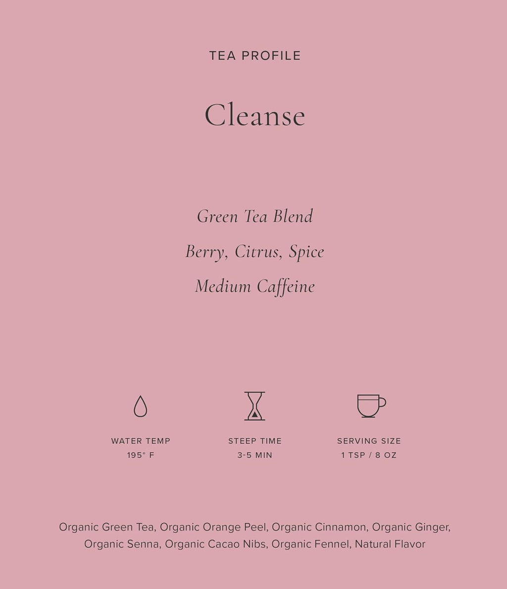 Art of Tea | Cleanse 3.5oz (Green Tea, Ginger, and Pomegranate Tea) | Wellness Loose Leaf Artisan Tea