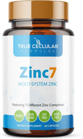 Zinc7 Daily Immune Support (50mg): Triple Action Zinc Complex for Deep Sleep, Mental Clarity & Strong Immunity | Natural Energy, Hormone & Metabolism Support | 60 Vegan Capsules