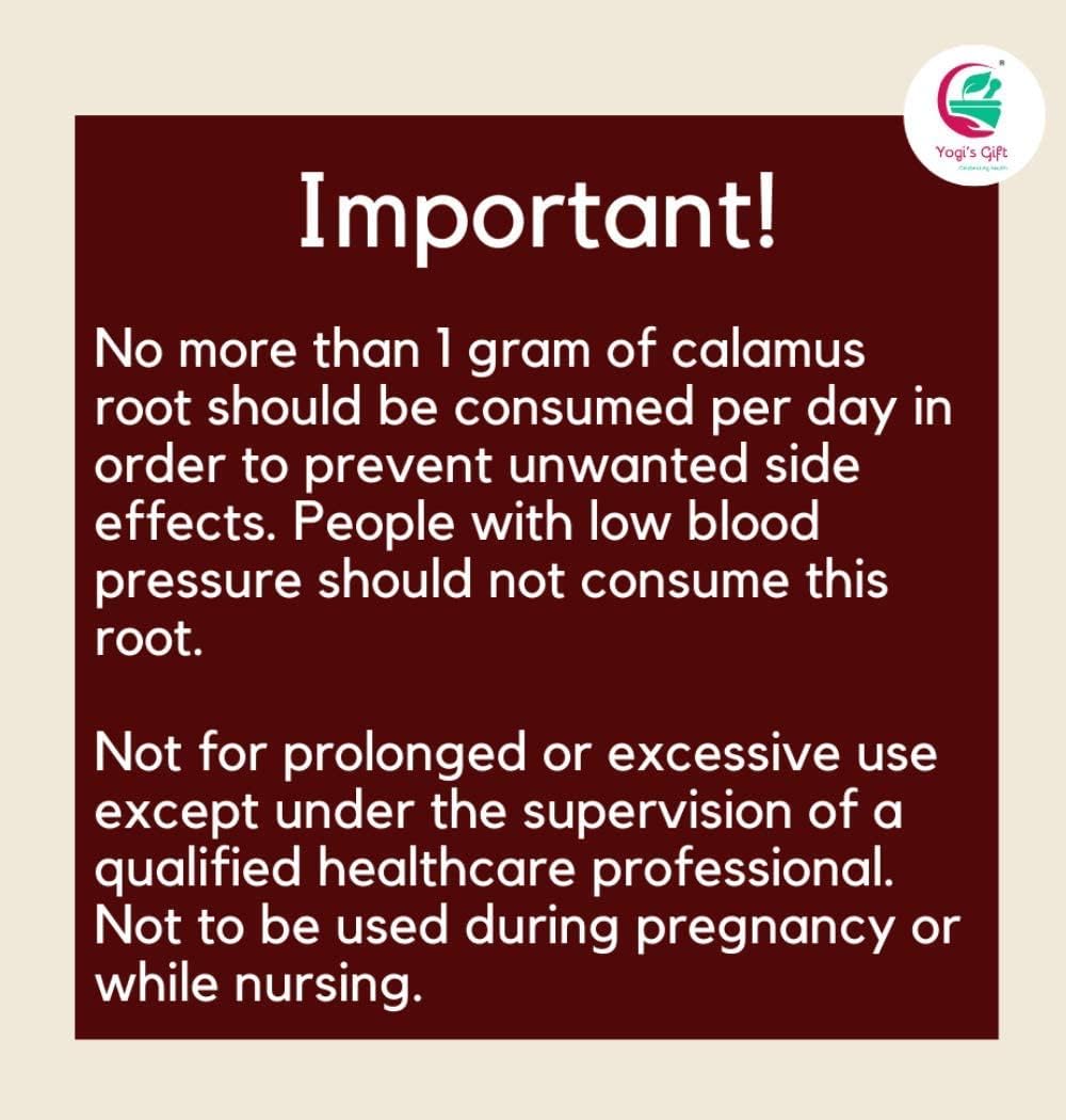 Yogi's Gift Sacred Ayurvedic Loose Herbs | Calamus root 1 lb | Vacha/Sweet Flag/Vasambu/Acorus Calamus Whole Root | Raw Herbs - 100% Naturally Dried Whole herb