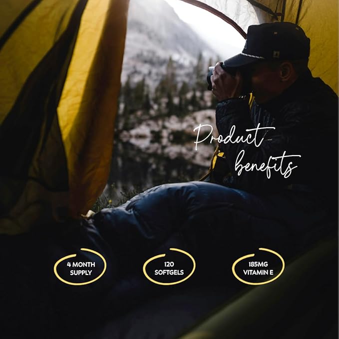 Earth's Splendor Vitamin E, 120 Softgels, 185mg Vitamin E, 4 Month Supply