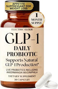 GLP-1 Daily Probiotic - Reduce Hunger & Cravings, Support Fat Loss & Weight Management, Naturally Boost GLP1 Production, Appetite Control Supplement for Men & Women, Vegan & Gluten Free (30 Capsules)