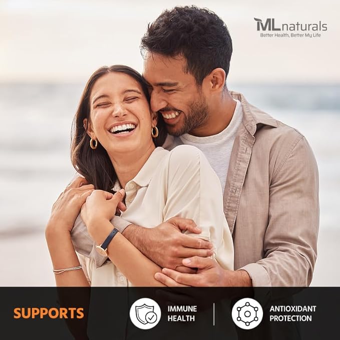 ML Naturals High Potency Liposomal Vitamin C 1,700mg Serving, 180 Vegetable Capsules, High-Potency, Long-Lasting Effect, Gluten-Free