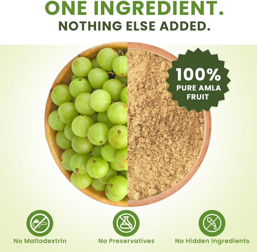 bixa BOTANICAL Amla Powder (Emblica officinalis),1 Pound (16 Oz) | Herbal Supplement Antioxidant & Immunity Booster