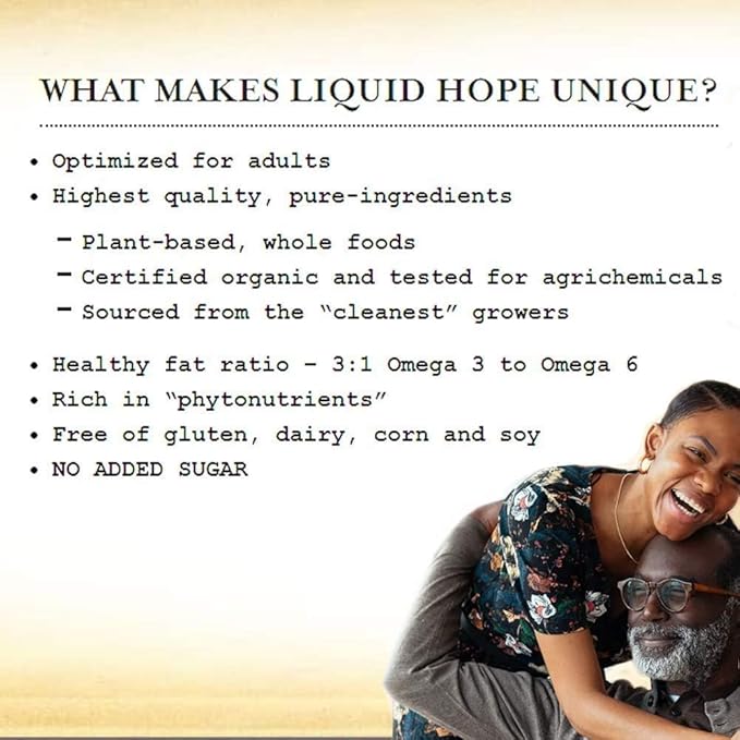 FUNCTIONAL FORMULARIES Liquid Hope Organic Tube Feed Formula, 23g Protein, 8g Fiber, Meal Replacement, 12 Oz (24 Pack)