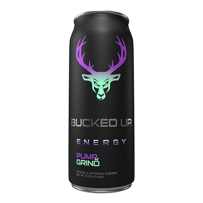 Bucked Up Energy Drink 300mg (Pump N Grind) (12 CT)