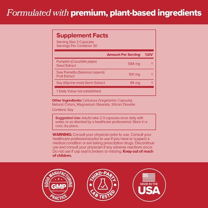 O Positiv URO Bladder Control Supplement for Urinary Urgency, Frequency, Leakage with Pumpkin Seed Extract, Soy Germ Extract, Saw Palmetto, 30 Servings (Pack of 1)