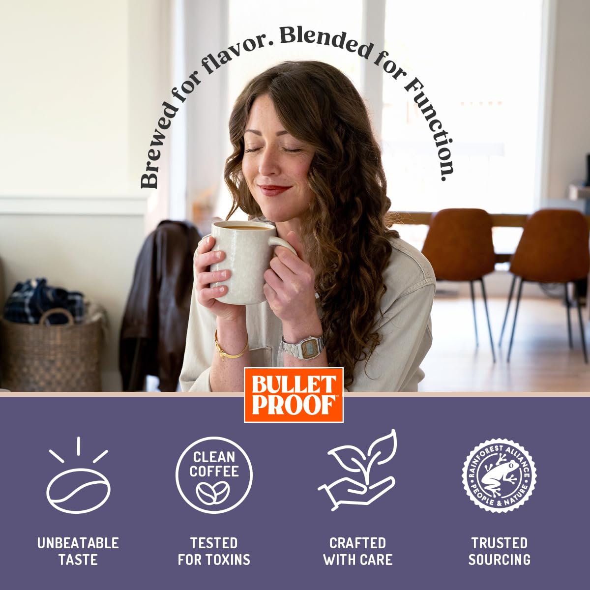 Bulletproof The Enlightener Coffee Pods, 10 Count, Medium-Dark Roast Enhanced Coffee with L-Theanine, Panax Ginseng and Gingko Biloba, Supports Mental Clarity, Focus, and Memory