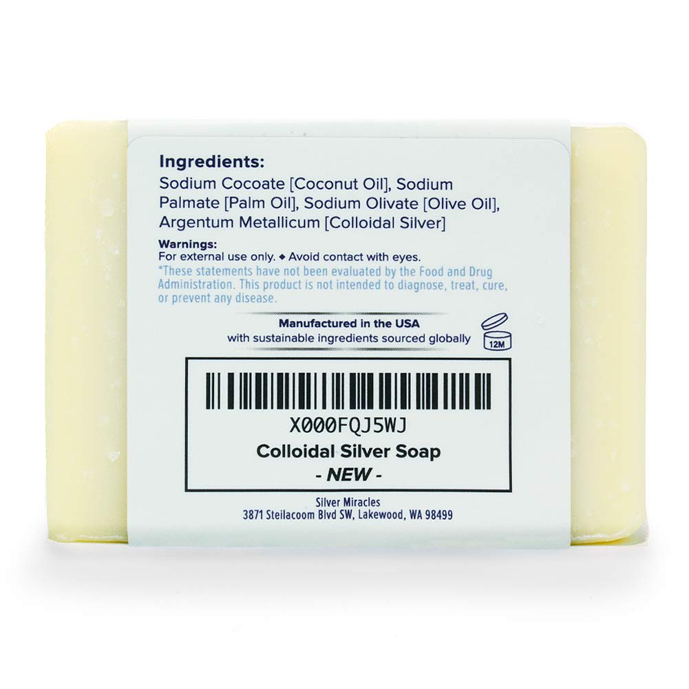 Colloidal Silver Soap - 6 pack