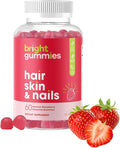 Hair Growth Gummies with Biotin 5000mcg + Vitamins C, E & Zinc - Helps Prevent Hair Thinning & Loss - Stronger Hair, Skin & Nails - Vegan, Non-GMO - 60 Strawberry Gummies for Women & Men