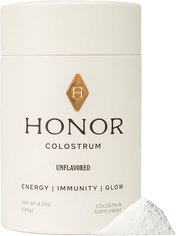 Colostrum Powder with IgG Antibodies – Unflavored Dietary Supplement, Clean Formula, Whole Food Nutrition – 60 Servings