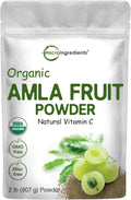 Micro Ingredients Organic Amla Powder (Amalaki) | 32oz, India Origin Gooseberry Powder | Rich in Vitamin C, Antioxidants, Supports Immune, Digestive & Skin Health, Non-GMO, Vegan & Keto Friendly