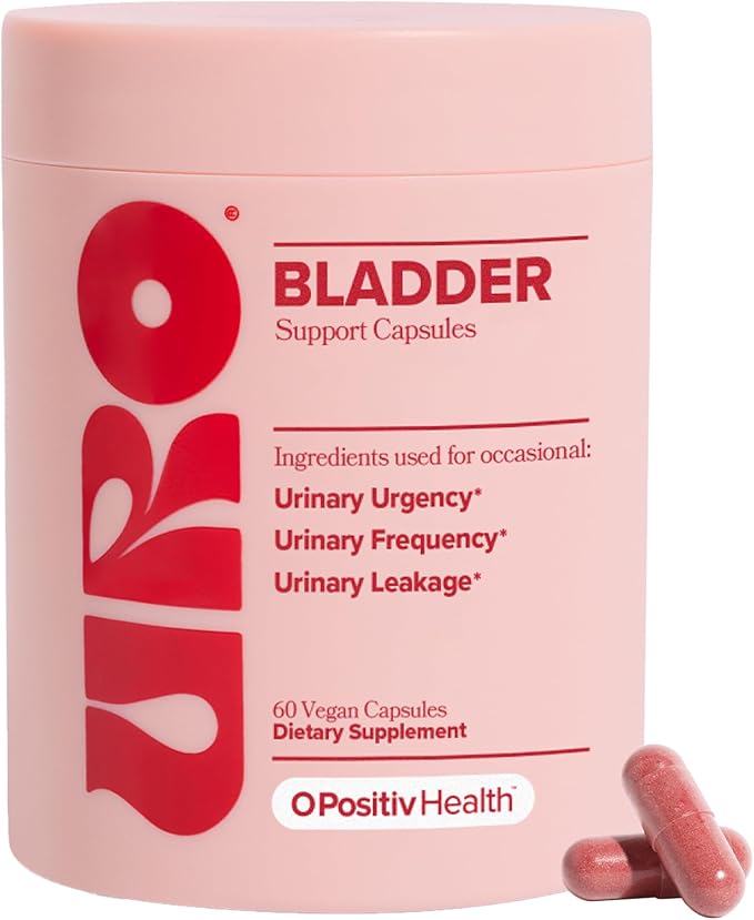 O Positiv URO Bladder Control Supplement for Urinary Urgency, Frequency, Leakage with Pumpkin Seed Extract, Soy Germ Extract, Saw Palmetto, 30 Servings (Pack of 1)