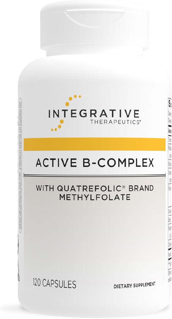 Integrative Therapeutics Active B-Complex - Cellular Energy, Immune Function & Heart Health Support with Vitamins B2, B6 & B12* - Made for Busy Lifestyles - Gluten-Free - 120 Capsules (60 Servings)