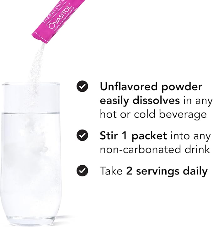 Theralogix Ovasitol Inositol Powder – 7-Day Starter Kit | Premium Inositol Supplement for Women | 40:1 Ratio Myo & D-Chiro Inositol | Supports Hormonal & Metabolic Health